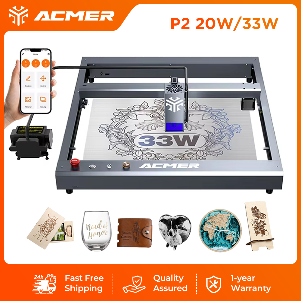 Industrial Laser Engraver - Máquina de Gravação e Corte a