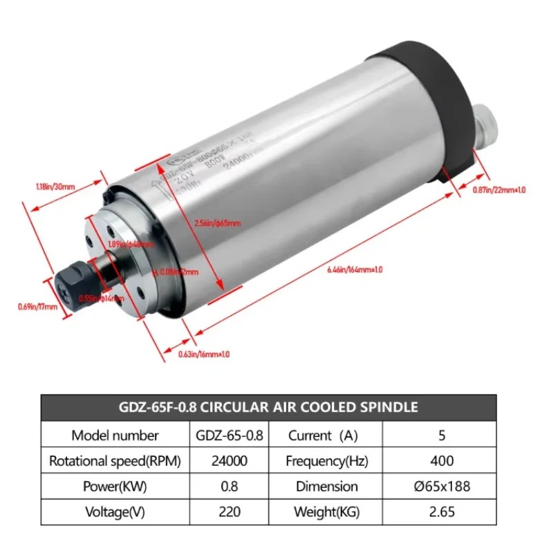 Motor de eixo redondo com refr - Cnc Spindle Motor avaliação e preço